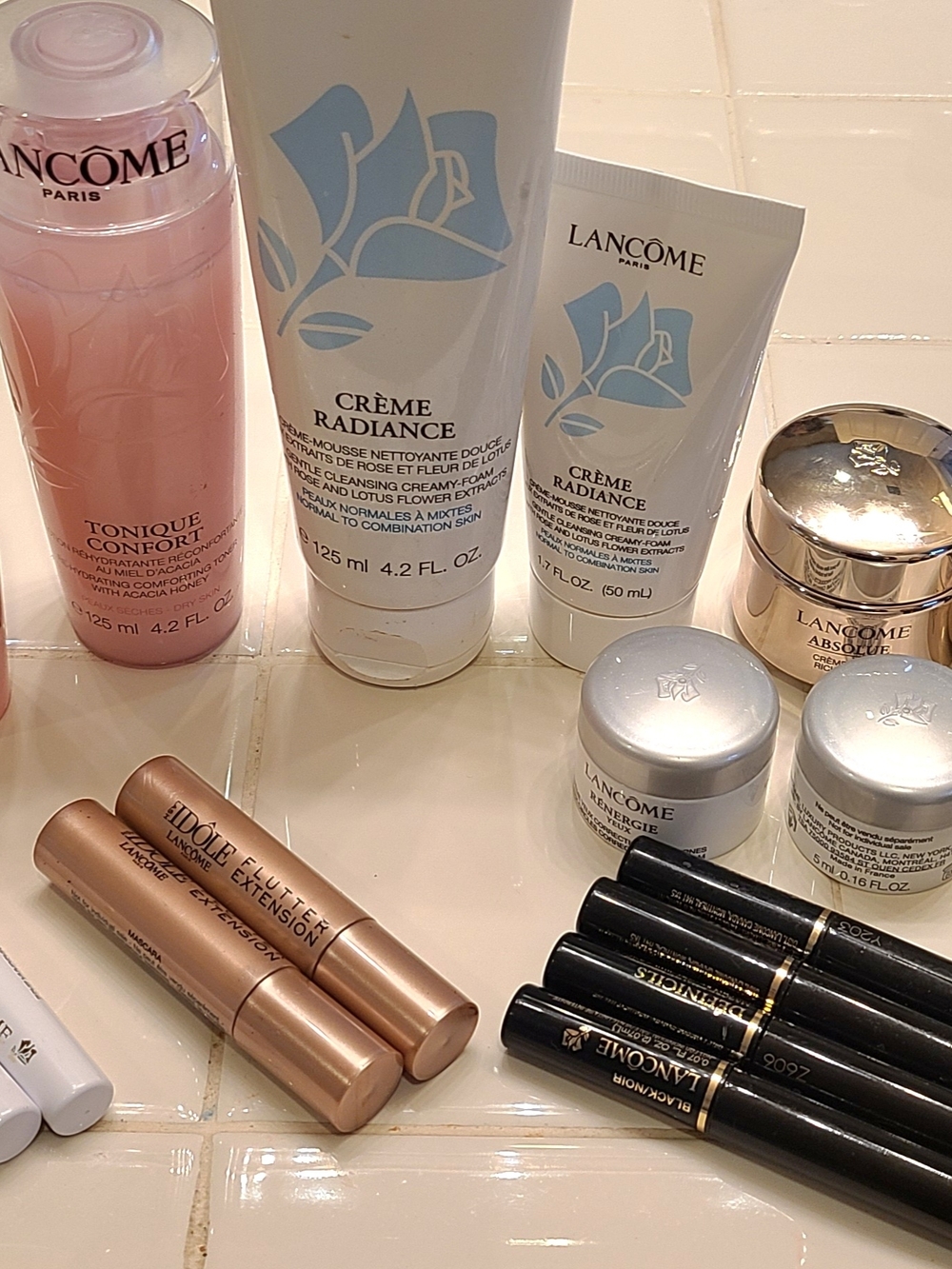 Lancôme Skincare & Makeup Set - Pink, White, Rose Gold
